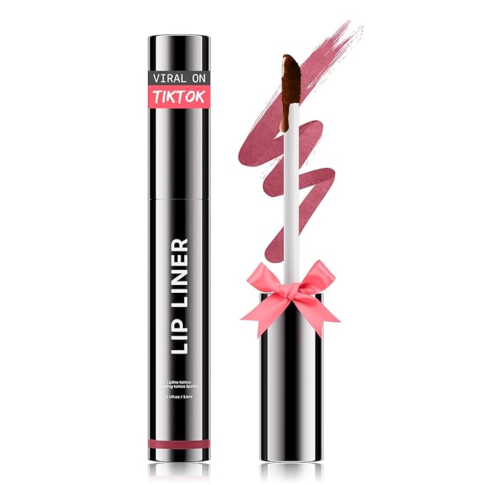 OETUIOW Waterproof Long-Lasting Lip Liner Stain, Lip Stain Moisturizing, Enhancing Complexion for Women Girls, Mauve Color