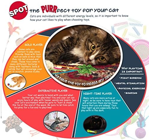 SPOT Colored Plush Catnip Mice Toys – 12-Pack of 4.5-Inch Rattle Mice – Interactive Cat Toys for Indoor Cats & Kittens – Soft, Lightweight, Classic Mouse Shape – Catnip-Filled for Active Play