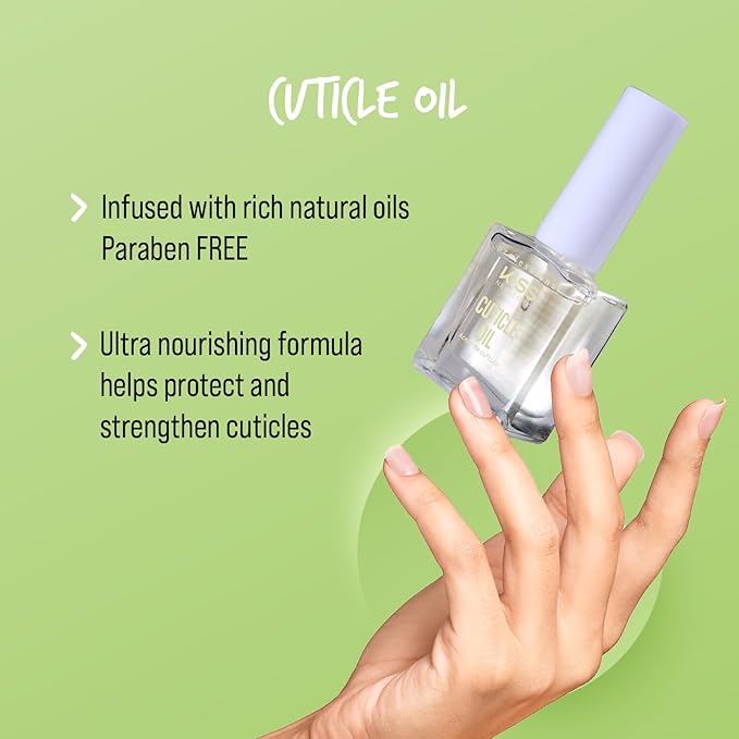 KISS NEW YORK Nail and Cuticle Oil, Infused with Natural Oils, Cuticle Care for Dry, Damaged Cuticles, Made in Korea