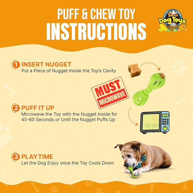 Tibetan Dog Chew Yak Cheese Puff & Chew - Fun Interactive Treat Dispenser Toy for Dogs - Training, Teething, Calming, Mental Stimulation - Bone Dumbbell - Fluorescent Green (1 Toy, 5 Nuggets)