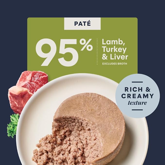 Instinct Pate Entrees, Wet Canned Cat Food, Real Lamb, 3 oz (24 Count) | Rich & creamy pate texture, high protein, real lamb, whole-food ingredients, grain-free, hydration support