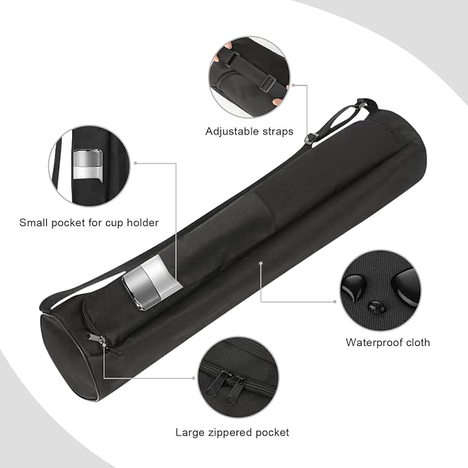 EVEME Yoga Mat Bag for Women & Men,Travel Yoga Gym Bag for 1/4" 1/3" Thick Exercise Yoga Mat,Fitness mat bag,sprot mat pouch