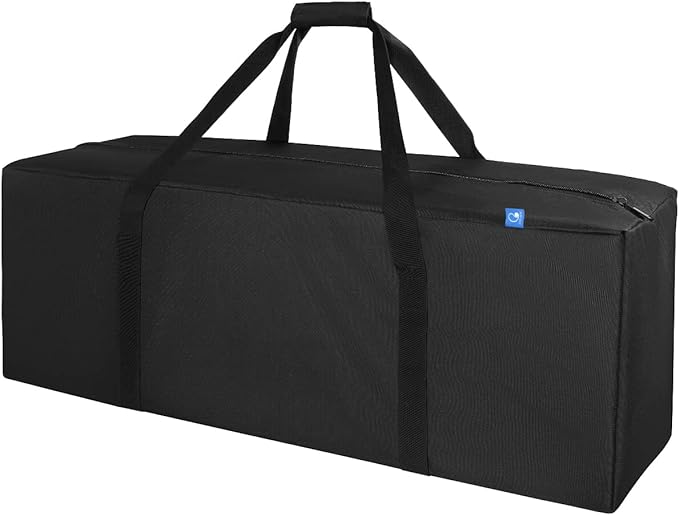 COOLBEBE 36-Inch Large Travel Duffle Bag, 100L Heavy Duty Luggage for Sports Equipment, Camping & Moving, Water Resistant, Black