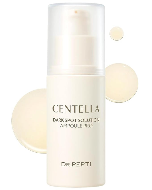 DR.PEPTI Centella Blemish Solution Ampoule Pro - Korean Face Serum for Uneven Skin Tone Marks Sensitive Skin with Niacinamide Tranexamic Acid Glutathione, 1.01 fl.oz.