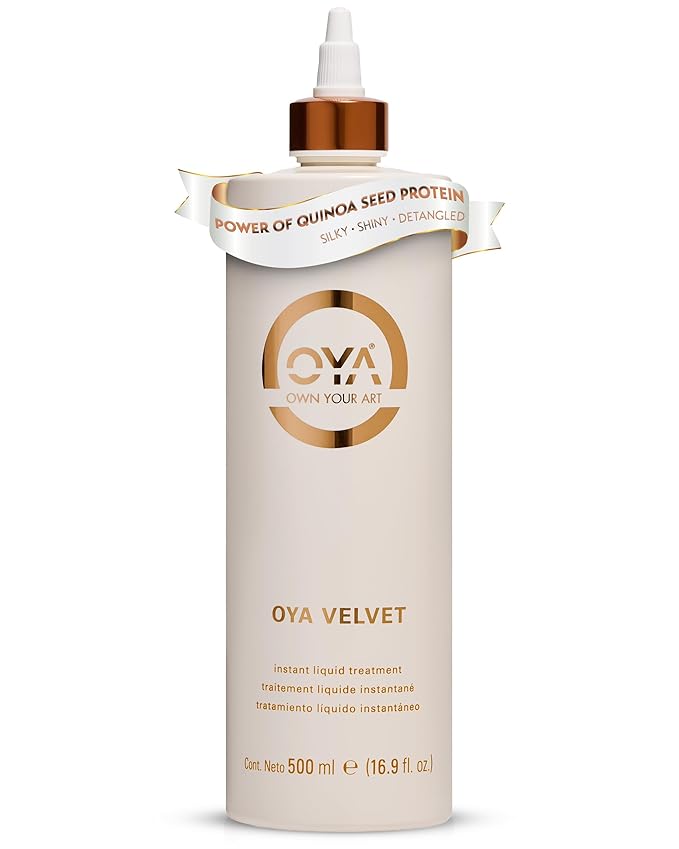 OYA - Velvet Instant Conditioner for Women - Deep Hydrating Treatment for Dry, Damaged, Curly, Color Treated Hair - Moisturizing Keratin Repair for Healthy, Soft, Smooth Hair- 500ml/16.9oz