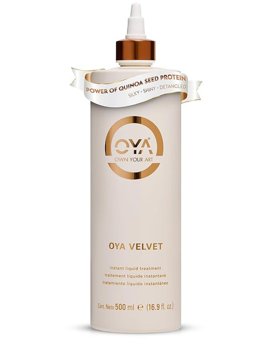 OYA - Velvet Instant Conditioner for Women - Deep Hydrating Treatment for Dry, Damaged, Curly, Color Treated Hair - Moisturizing Keratin Repair for Healthy, Soft, Smooth Hair- 500ml/16.9oz