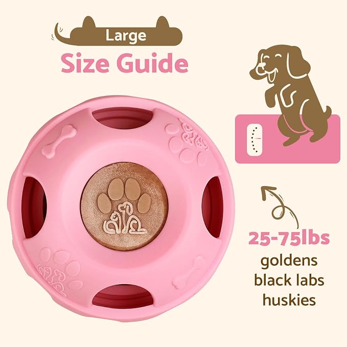 Party Popsicle and Treat Tray, Silicone Long-Lasting Interactive Dog Toys, Frozen Treat Dispensing, Keep Your Pup Busy, Compatible with Woof Pupsicle Chicken Refill Pops, for Dogs 24-70 lbs