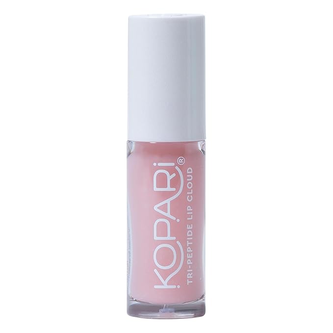 Kopari Tri-Peptide Lip Cloud, Infused with Ceramides & Hyaluronic Acid, Visibly Softens, Smooths, and Plumps Lips, Locks in Moisture & Hydration