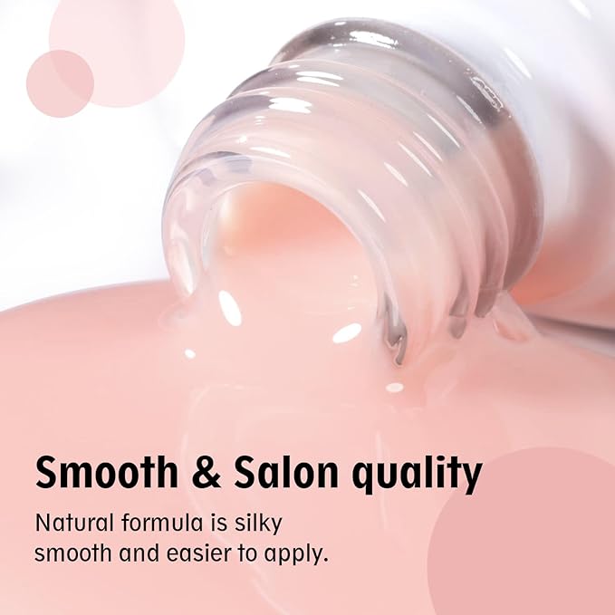 Beautpal Jelly Gel Nail Polish Set Nude Gel Polish Kit Milky Nude Sheer Pink Soak Off UV Translucent 10PCS 7ml