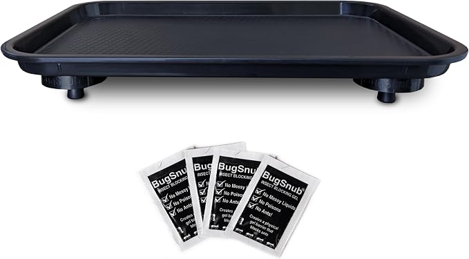 Ant Proof Tray - Waterless, Moat Free Cat and Dog Food Tray for Crawling Pest Free Pet Food Feeding Station. Kitchen Sweets and Trash, Ant Free Platform.