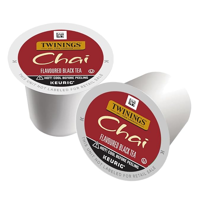 Twinings of London Chai Tea K-Cups for Keurig, 24 Count (Pack of 4)