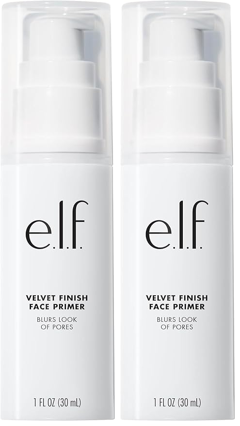 e.l.f. Mineral Infused Face Primer, Primer For A Smooth Foundation Base, Fills In Fine Lines & Refines Complexion, Vegan & Cruelty-free, Large (Pack of 2)