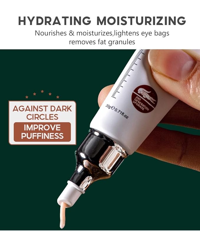 Crocodile Repair Eye Cream, Smooth Tired And Puffy Eyes, Containing Crocodile Oil Reducing Wrinkles, 20g/PC (1PC)