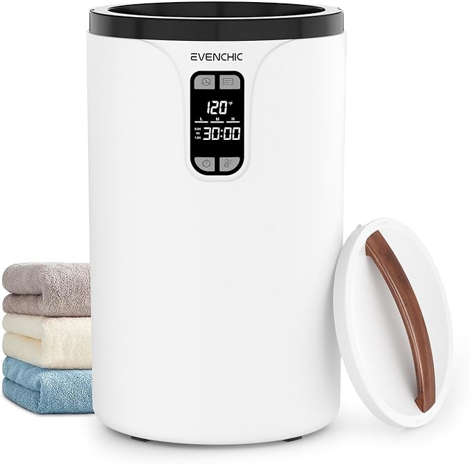 Towel Warmer, 20L Hot Towel Warmers for Bathroom with 24H Timer, Temperature Adjustable, LED Display, Auto Shut Off, Even Heated for Oversized Towels, Bathrobes, Blankets