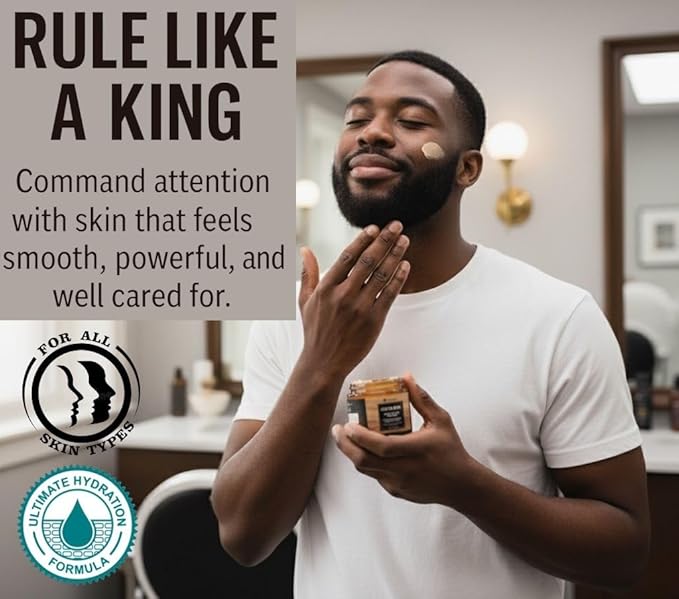 Body Butter for Men- Cocoa King Body Butter - Cocoa butter and Cologne Scent - 5.26 oz Body Cream Blend
