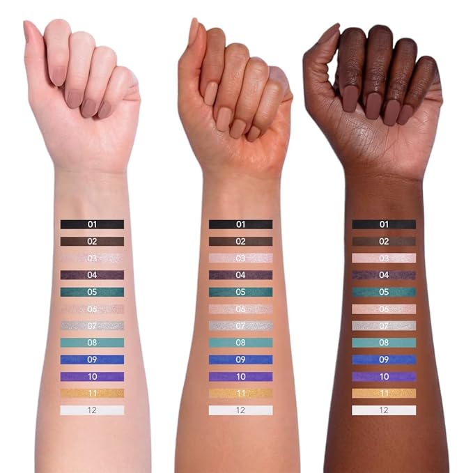 Brown Matte Gel Eyeliner Pencil, Multi-Use Waterline Eyeliner with Sharpener, Sharpenable Eye Liner Waterproof Smudge Proof, High Pigmented Eye Makeup Liners, Vegan & Cruelty-Free 02