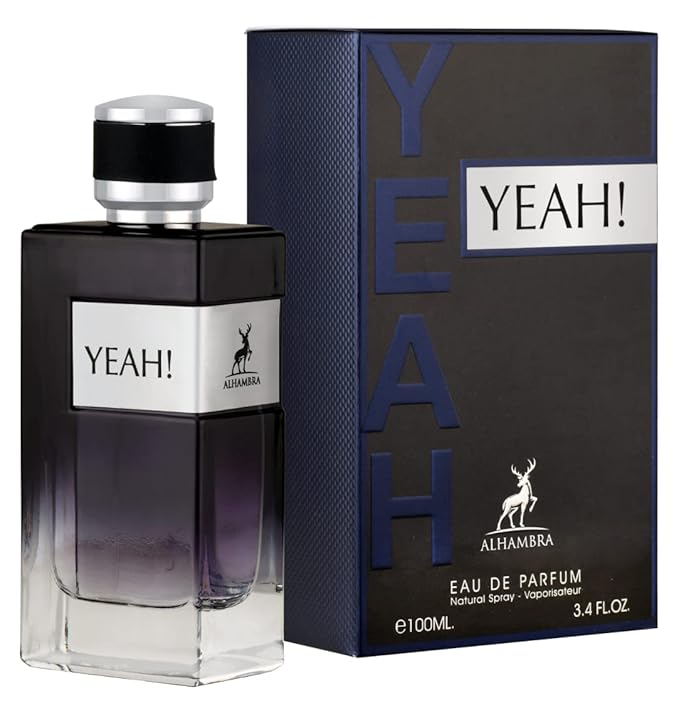 Maison Alhambra Yeah! Eau de Parfum Spray for Men, 3.4 Ounce