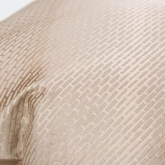 vctops Gold Decorative Luxurious Throw Pillow Covers Jacquard Square Cushion Cases Pillowcase for Bed Sofa Couch Chair Car Home Decor (Brown B,20"x20")