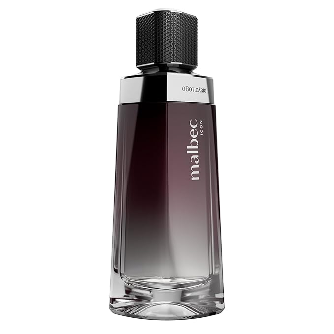 Malbec Icon Eau de Toilette By O Boticário, Woody Chypre Scented Cologne For Men, Long Lasting Men's Fragrance, French Oak Barrel-Aged, 3.4 Ounce (100 ml)