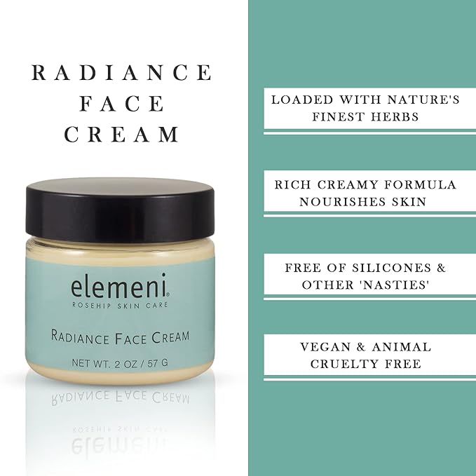 Max Green Alchemy elemeni Anti Aging Radiance Face Cream - Collagen Face Moisturizer Cream for Men and Women | Day and Night Cream Reduces Wrinkles and Improves Brightness | 2 OZ / 57 Gram