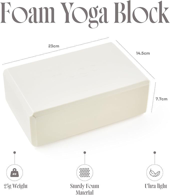 MYGA Yoga Block,Lightweight EVA Foam Yoga Brick,High Density Non-Slip Block for Yoga Poses, Pilates, Balance and Flexibility