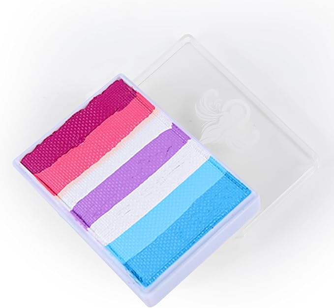 Anka Bella Professional Water Activated Rainbow Cake Face Paint（Star Ocean）50gm,Hypoallergenic, Non-Toxic,Face Body Painting Makeup