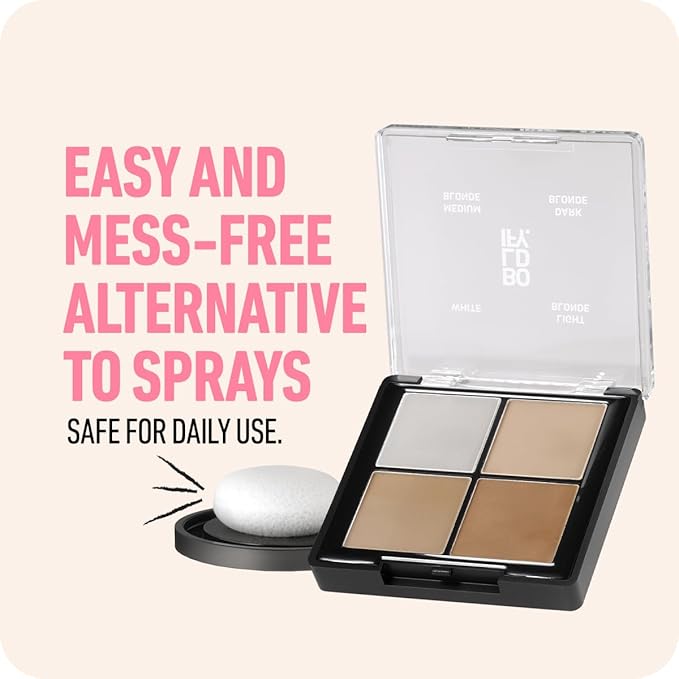 BOLDIFY Hairline Powder Color Sample Kit - Root Touch Up Hair Color for Gray Coverage - Bald Spot Concealing Hair Powder for Women & Men - 24-Hour Stain-Proof - Light + Medium Browns