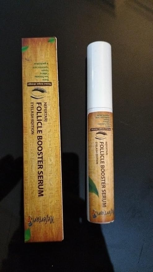 Nefertari Eye Lash Serum for Eyelash Growth: Advanced Formula to Boost Naturally Longer Fuller and Thicker Looking Lashes - Vegan & Cruelty-Free for Sensitive Eyes 8mL