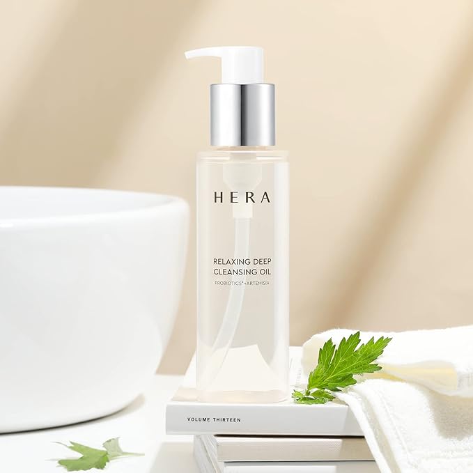 HERA Gentle Cleansing Oil, Soothing and Moisturizing Makeup Removal for Dry, Sensitive Skin by Amorepacific, 6.76 FL OZ