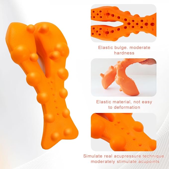 Trapezius Trigger Point Massager Suboccipital Release Tool Myofasical Release Neck and Shoulder Pain Posture Corrector for Muscle Pain Relief (Orange)