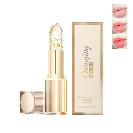Color Changing Lipstick for Women – Long Lasting Clear to Pink Lipstick, Moisturizing Color Changing Lip Gloss, 0.12 OZ