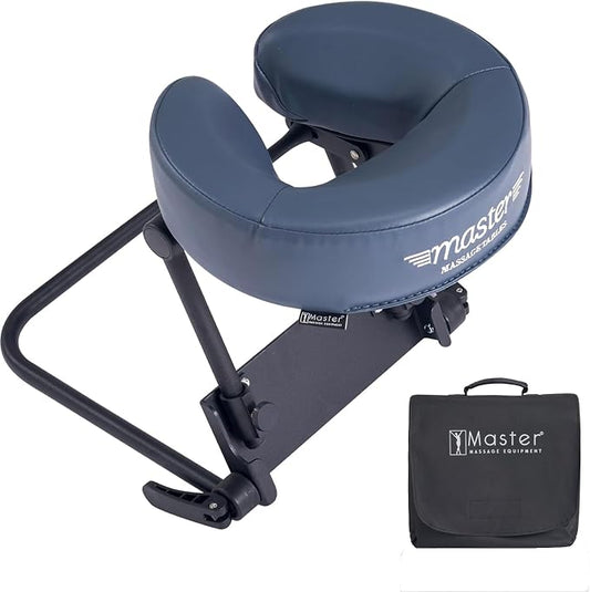 Master Massage Home Massage Headrest Kit Professional for Bed, Adjustable Headrest & Pu Face Cushion for Private Masseuse, Face Down Pillow Mattress Top Massage Kit Family Use