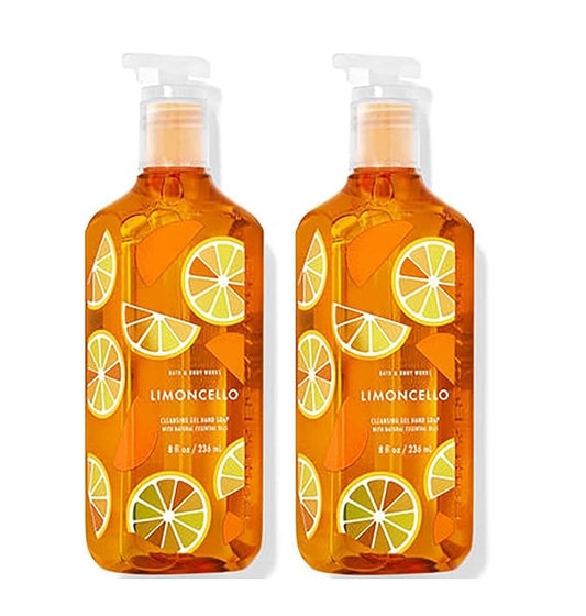 Bath & Body Works Hand Soap, Cleansing Gel, 8 Fl Oz Pack of 2 (Limoncello)