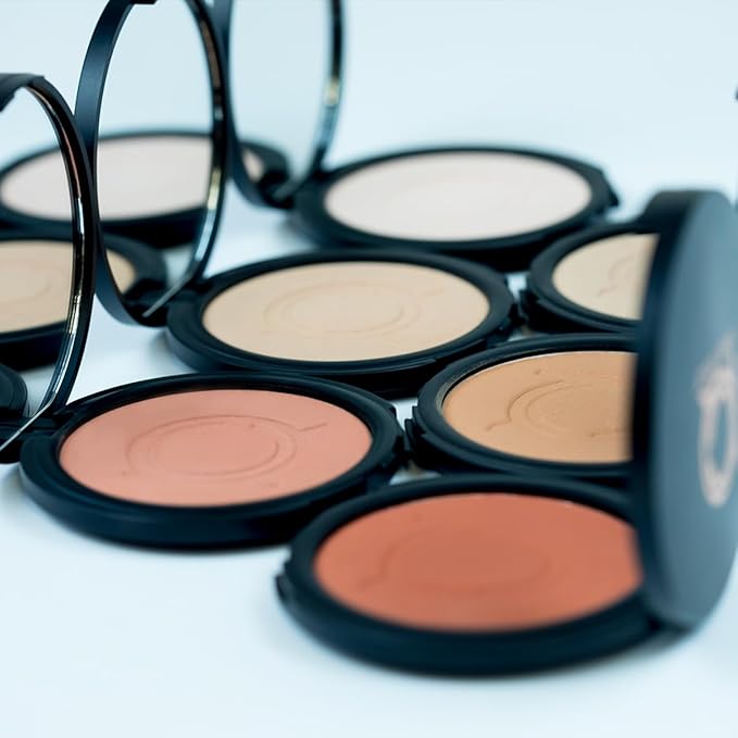 Makeup Beauty Pressed Powder foundation Compact Full Coverage Foundation Skin Care Face Makeup Essentials Contour Palette Setting Powder fit me powder foundation makup 0.49 OZ (Melao, 0.49 OZ)