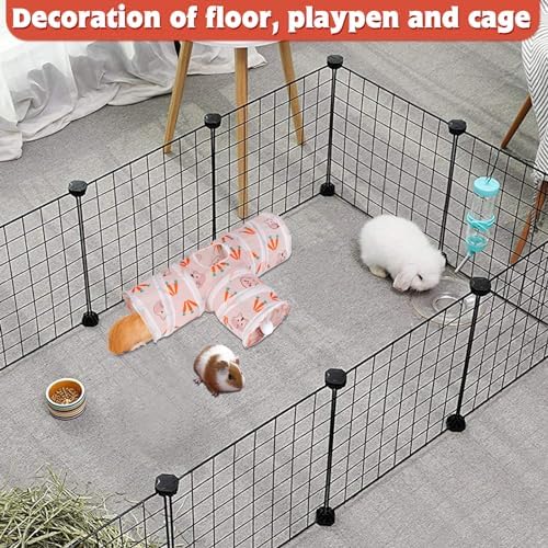YUEPET Bunny Tunnels & Tubes, Collapsible 3 Way Rabbit Hideout Tunnel