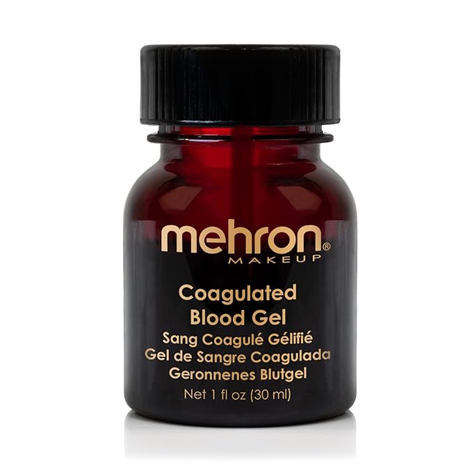 Mehron Makeup Coagulated Blood Gel | Fake Thick Blood Makeup | SFX for Halloween, Cosplay, and Special FX 1 oz (30g)