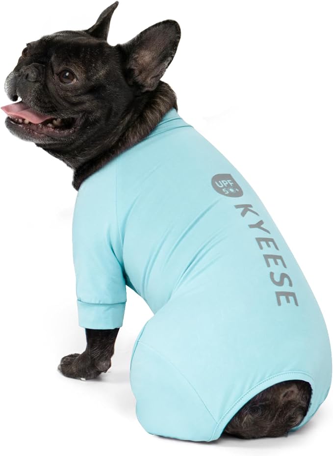 KYEESE UPF50+ Dog Sun Shirt for Small Dogs Cooling Onesie for UV Protection | Cooling Breathable Fabric, Reflective Design, Shedding Control, Skin-Friendly for Sensitive Dogs, Easy On/Off, Quick Dry