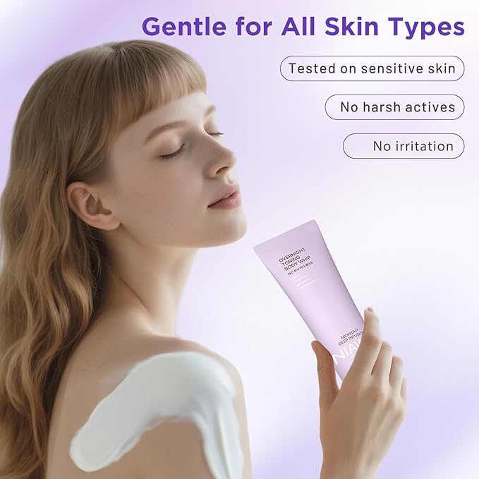 Overnight Toning Body Whip – For Loose Crepey Skin on Arms, Thighs & Belly | Firming, Moisturizing & Anti-Wrinkle Night Cream to Improve Tone While You Sleep, All Skin Types