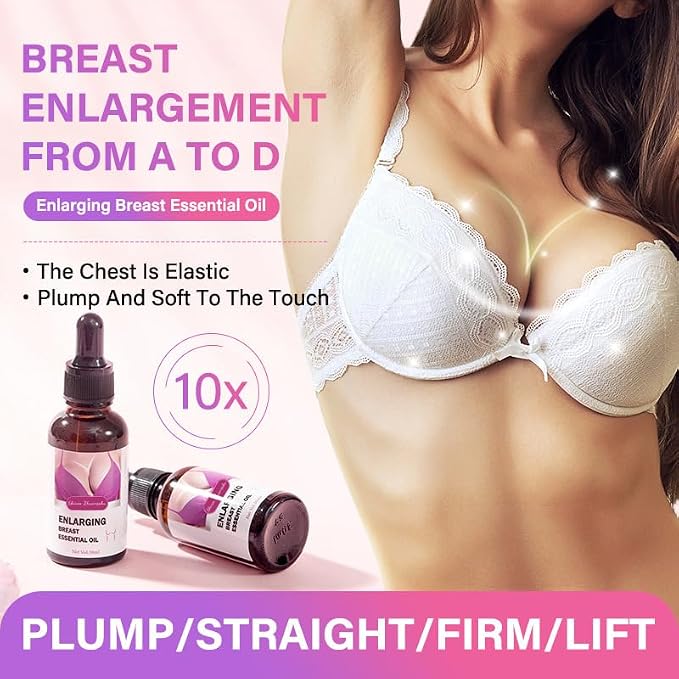 Natural Breast Care Oil & Firming Serum – Organic Essence for Women – Nourishing Massage Oil for Skin Elasticity & Tightening Appearance (1)