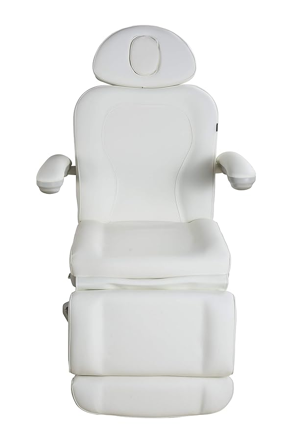Silver Fox - Facial Chair for Esthetician, Electric Spa Treatment Chair with 4 Motors, Professional Beauty Bed, Adjustable Salon Treatment Table with 240° Rotation - 2246EB, Ivory