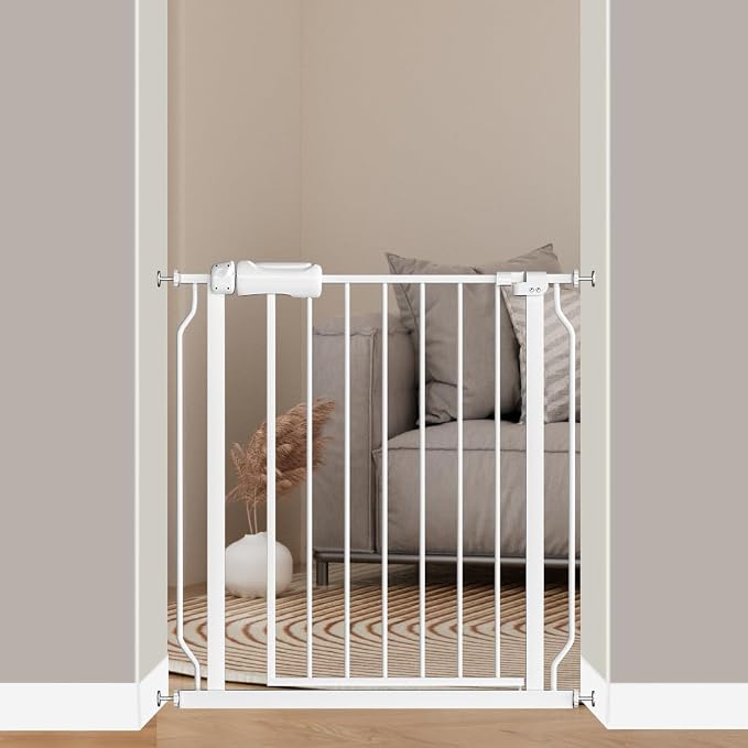 Fairy Baby 29-34 Inch Extra Wide Baby Gates for Doorways Stairs Hallway