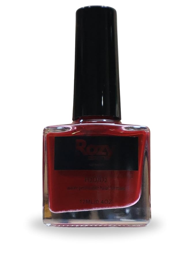 Halal, Wudu Friendly, Water Permeable, Breathable, and Fast Drying Nail Polish (Ruby, 12 ml)