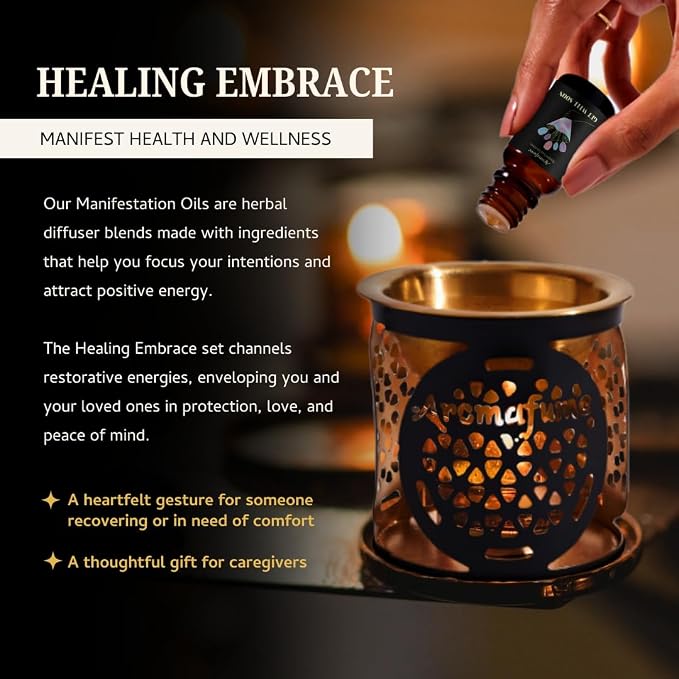 Get Well Soon, Love & Protection Oils | 3 x 10ml | Ideal for Emotional Comfort, Restorative Energy etc | Manifestation & Mindfulness
