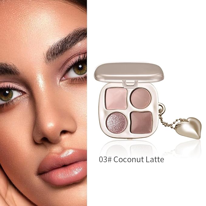 Warm Neutral Nude Eyeshadow Palette with Mirror, Matte & Shimmer Mini Eye Shadow Kit, High Pigment Blendable Long-Lasting Everyday Eye & Contour Makeup Palette for Blue, Green & Brown Eyes 3