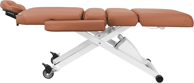 SKINACT Cleo Electric Spa Treatment Table, Facial Massage Bed ADA Compliant (Camel)