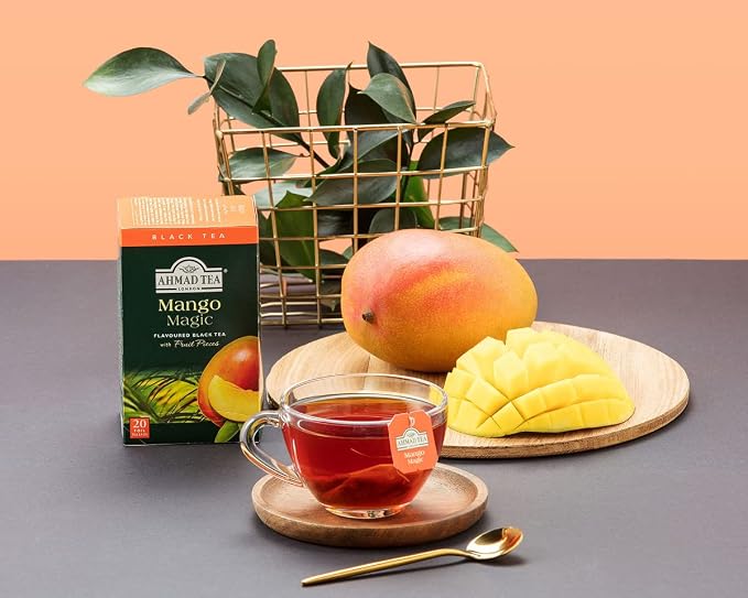Ahmad Teas - Mango Black Tea 1.4oz - 20 Tea Bags (Pack of 2)