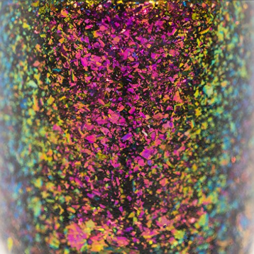 ILNP Neon Rosebud - Fuchsia, Green, Gold Ultra Chrome Color Shifting Flakie Nail Polish