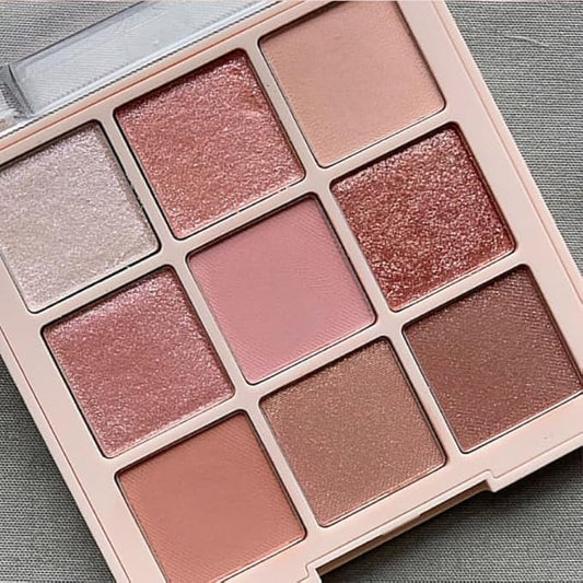 Kayswang 9 Colors Glitter Eyeshadow Makeup Palette, Eye Shadow Powder，Matte High Pigmented Colorful,Creamy Texture, Long LastingEyeshadow Powder Cosmetics,Natural Waterproof (12#)