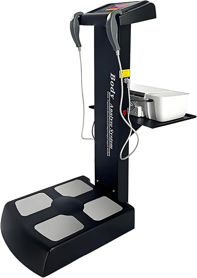 Human Body Analyzer BIM Testing Machine Intelligent Multifrequency Body Composition Analysis System with Printer Fat Testing Equipment 3D Scanner Segmental Black