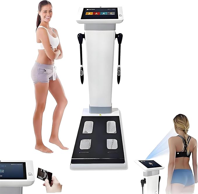 Smart Body Composition Analyzer with 10.1 inch HD Touch, Bioimpedance Analysis Machine, Precise Measurement for Fat, BMI, Weight & Muscle